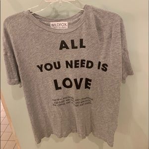 all you need is love wildfox tee